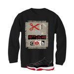 Air Jordan 11 Low Bred Black T-Shirt (Blessed not lucky)| illcurrency