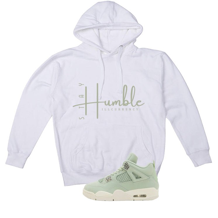 Air Jordan 4 WMNS Seafoam White T-Shirt (Stay Humble)| illcurrency