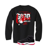 Air Jordan 11 Bred Velvet Black T-Shirt (Good Vibes)| illcurrency