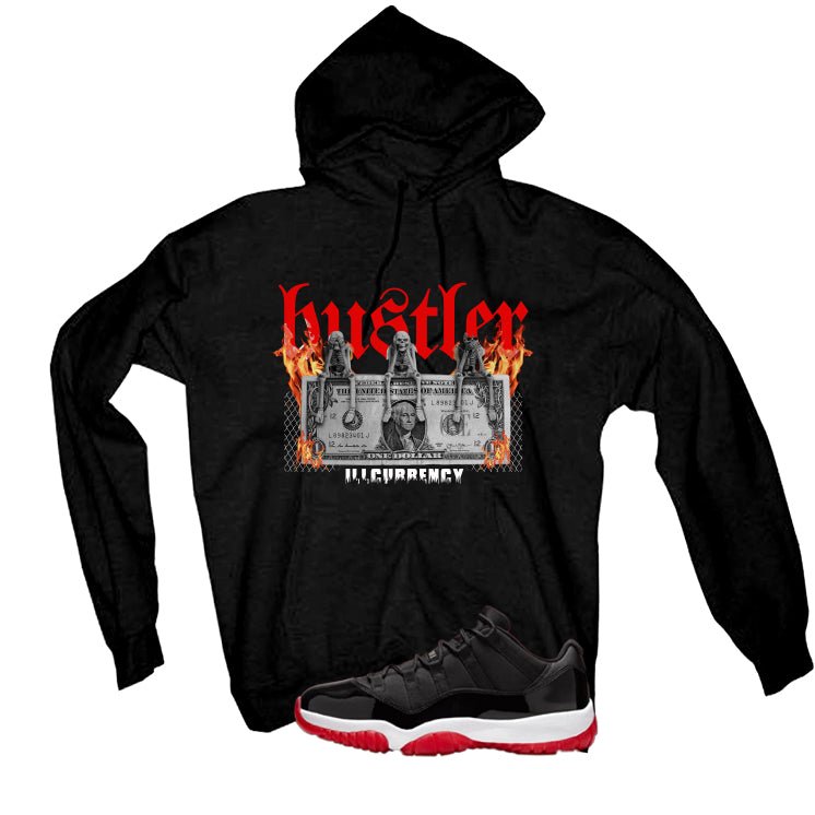 Air Jordan 11 Low Bred Black T-Shirt (See No Evil Hustler)| illcurrency