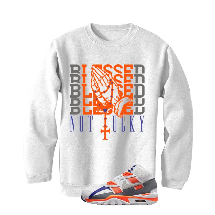 Bo Jackson’s Nike Air Trainer SC Auburn White T-Shirt (Blessed not lucky)| illcurrency