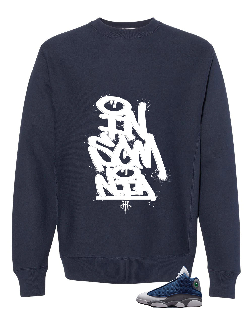 Air Jordan 13 Flint Navy Blue T-Shirt (Insomnia)| illcurrency