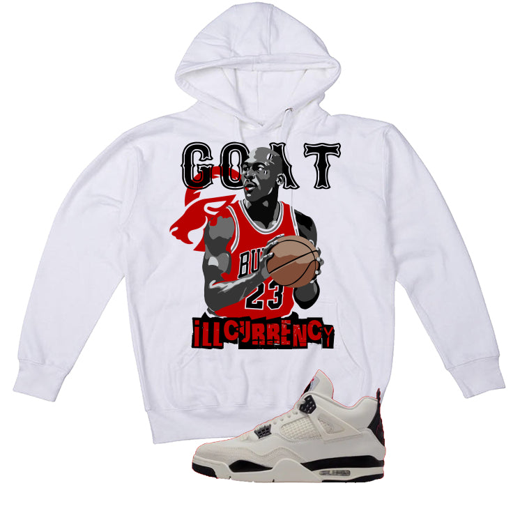 Air Jordan 4 Flight Club Matching T-Shirt, Sweatshirts & Hoodies White T-Shirt (GOAT 23)| illcurrency