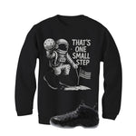 NIKE FOAMPOSITE ONE CARBON FIBER Matching T-Shirt, Sweatshirts & Hoodies Black T-Shirt (One Small Step)| illcurrency