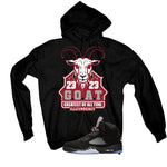 Air Jordan 5 Black Metallic Reimagined Black T-Shirt (GOAT 23)| illcurrency