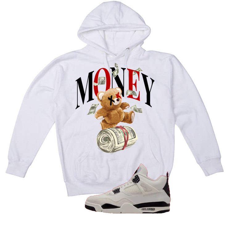 Air Jordan 4 Flight Club Matching T-Shirt, Sweatshirts & Hoodies White T-Shirt (Money Bear)| illcurrency