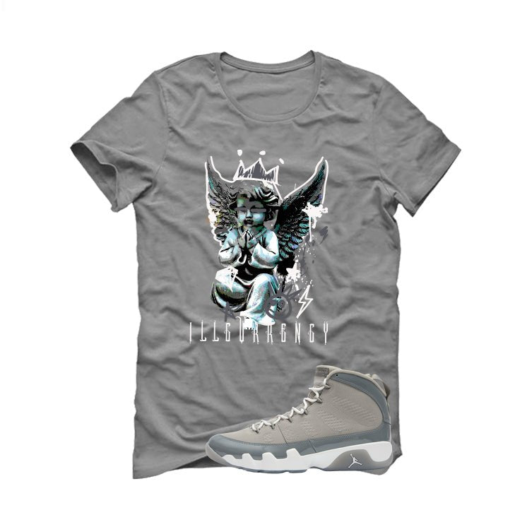 Air Jordan 9 Cool Grey Grey T-Shirt (Graffiti Angel)| illcurrency