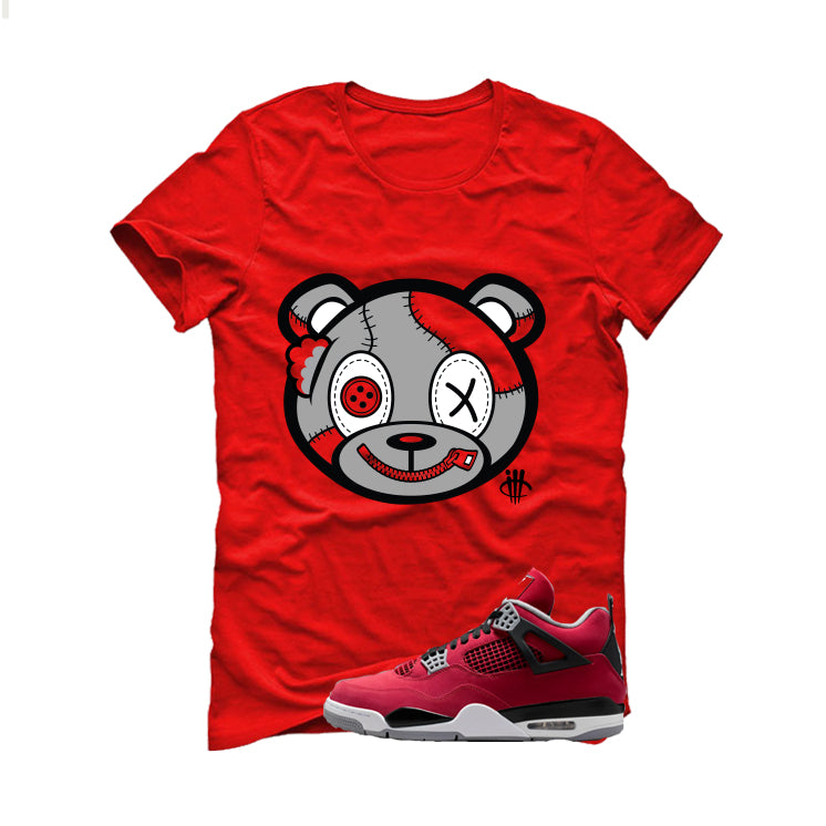 Air Jordan 4 Toro Bravo Matching T-Shirt, Sweatshirts, & Hoodies Red T-Shirt (Stitched Up Teddy)| illcurrency