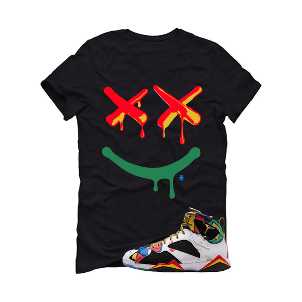 Air Jordan 7 Miro Matching T-Shirt Black T-Shirt (Happy Drip)| illcurrency