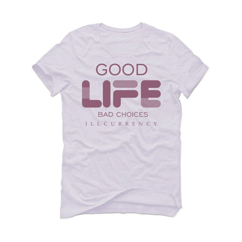 Air Jordan 1 High OG Mauve | ILLCURRENCY White T-Shirt (Bad Choices)