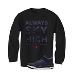 Levi’s x Air Jordan 3 Rigid Matching T-Shirt, Sweatshirts & Hoodies Black T-Shirt (Always Sky High)| illcurrency