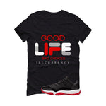 Air Jordan 11 Low Bred Black T-Shirt (Bad Choices)| illcurrency
