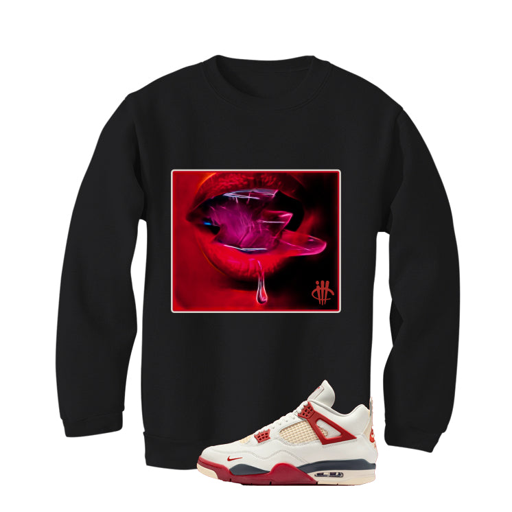 Nigel Sylvester x Air Jordan 4 Brick After Brick Matching T-Shirt, Sweatshirts, & Hoodies Black T-Shirt (Tongue)| illcurrency