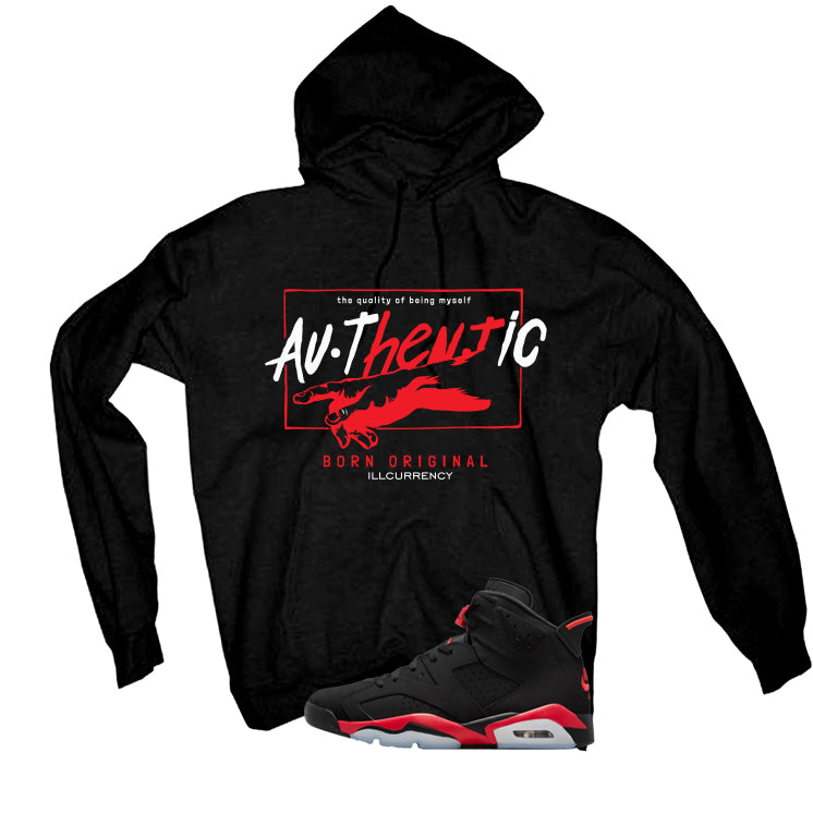 Air Jordan 6 Reverse Infrared Matching T-Shirt, Sweatshirts & Hoodies Black T-Shirt (Authentic)| illcurrency
