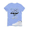 Air Jordan 11 Legend Blue Carolina Blue T-Shirt (23)| illcurrency