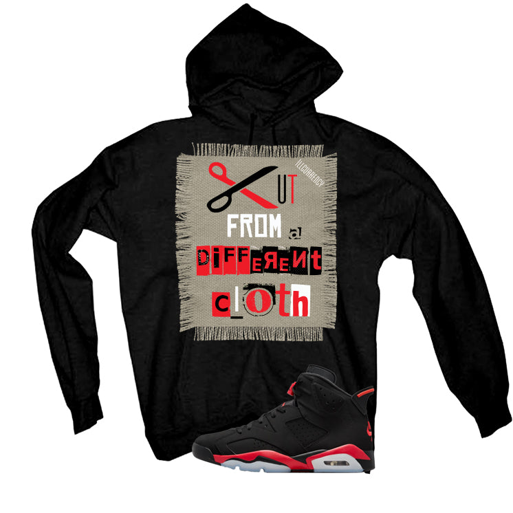 Air Jordan 6 Reverse Infrared Matching T-Shirt, Sweatshirts & Hoodies Black T-Shirt (Cut from a different cloth)| illcurrency