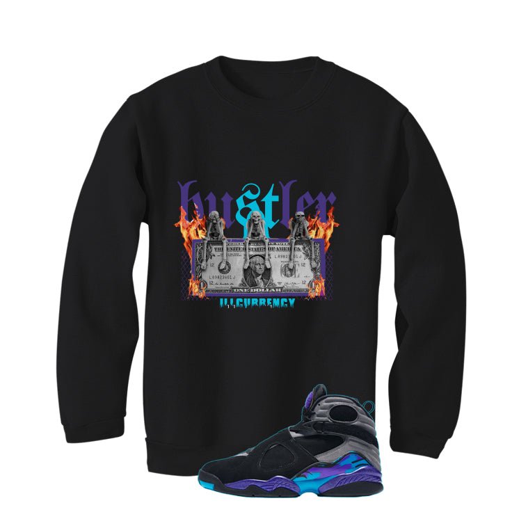 Air Jordan 8 OG Aqua Black T-Shirt (See No Evil Hustler)| illcurrency