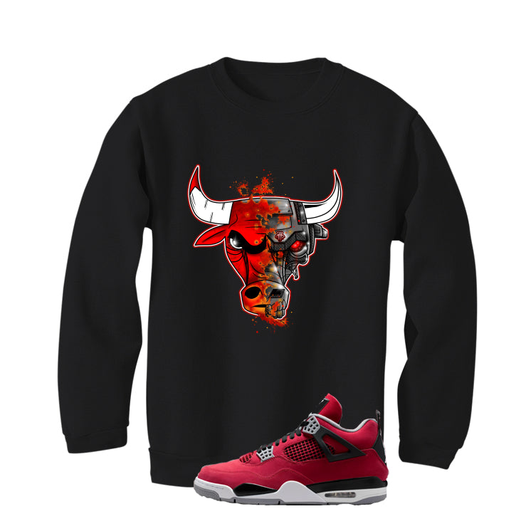 Air Jordan 4 Toro Bravo Matching T-Shirt, Sweatshirts, & Hoodies Black T-Shirt (Bulls)| illcurrency