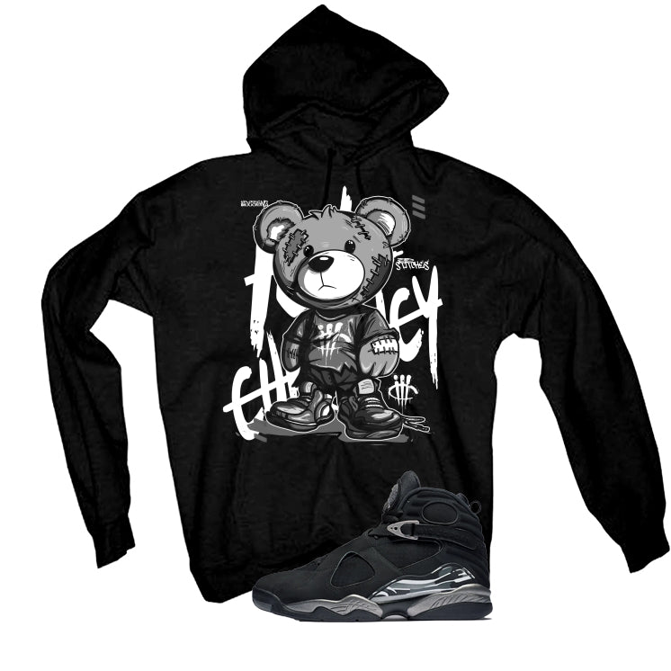 Air Jordan 8 Chrome Matching T-Shirt Black T-Shirt (Stitchez)| illcurrency