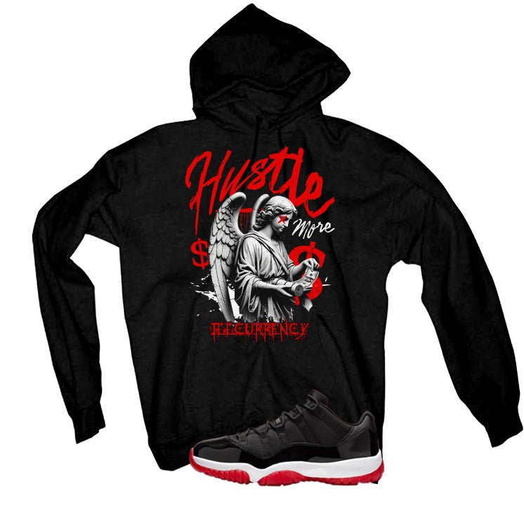 Air Jordan 11 Low Bred Black T-Shirt (Hustle More)| illcurrency
