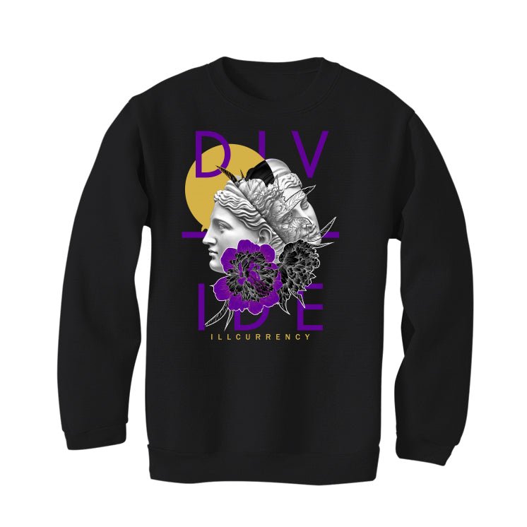 Air Jordan 12 Field Purple -  Black T-Shirt (Divide)