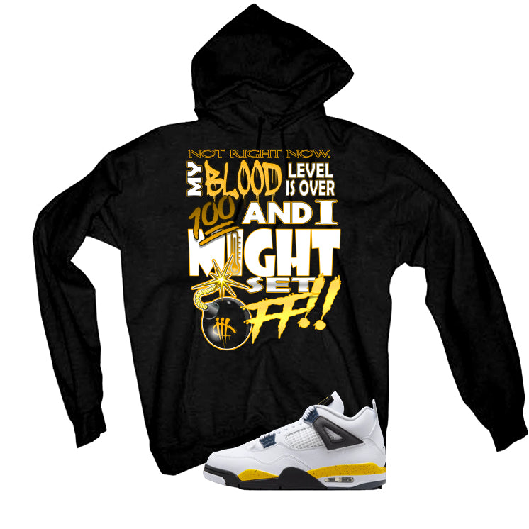 Air Jordan 4 Tour Yellow Matching T-Shirt Black T-Shirt (Set off)| illcurrency