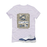 Air Jordan 11 Low Diffused Blue White T-Shirt (Cut from a different cloth)| illcurrency