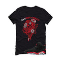 Air Jordan 6 Reverse Infrared Matching T-Shirt, Sweatshirts & Hoodies Black T-Shirt (Skeleton Rose)| illcurrency