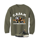 Undefeated x Air Jordan 4 Military Green T-Shirt (Cash Rules)| illcurrency