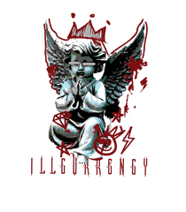 Air Jordan 1 High OG “Team Red” | illcurrency White T-Shirt (Graffiti Angel)