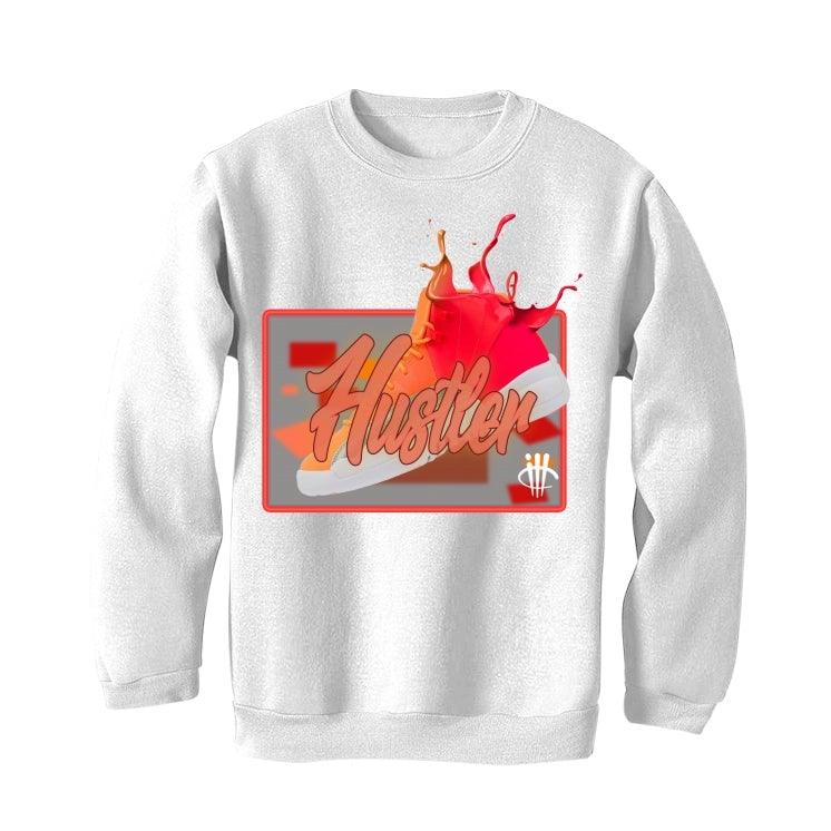 Air Jordan 12 GS Hot Punch White T-Shirt (hustler shoe) - illCurrency Sneaker Matching Apparel