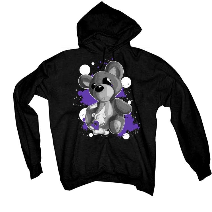 Air Jordan 13 “Court Purple” Black T-Shirt (Broken Heart) - illCurrency Sneaker Matching Apparel