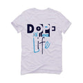 Air Jordan 12 "indigo Stone Blue" White T-Shirt (Dope in real life) - illCurrency Sneaker Matching Apparel