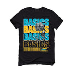 Air Jordan 5 “Aqua” Black T-Shirt (BASICS)