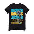 Air Jordan 5 “Aqua” Black T-Shirt (BASICS)