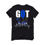 Air Jordan 12 WMNS “Hyper Royal” Black T-Shirt (Got Em)