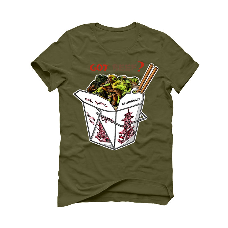 Air Jordan 9 Boot NRG “Beef and Broccoli” Military Green T-Shirt (Beef and Broccoli)