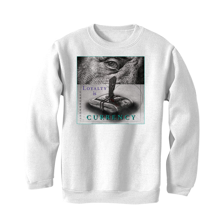 Air Jordan 1 Mid Black Grape | ILLCURRENCY White Sweatshirt