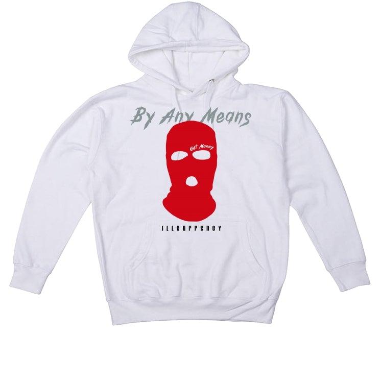 Air Jordan 5 OG Fire Red Silver Tongue 2020 White T-Shirt (By any means) - illCurrency Sneaker Matching Apparel
