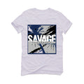 Air Jordan 11 WMNS “Midnight Navy” White T-Shirt (SAVAGE)