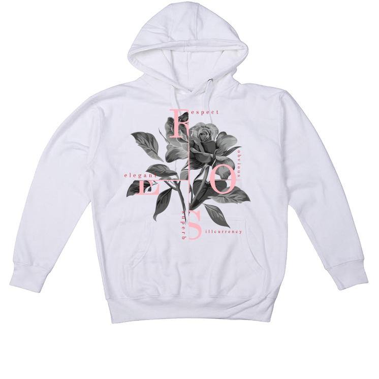 Air Jordan 5 GS Pink Foam White T-Shirt (Roses) - illCurrency Sneaker Matching Apparel