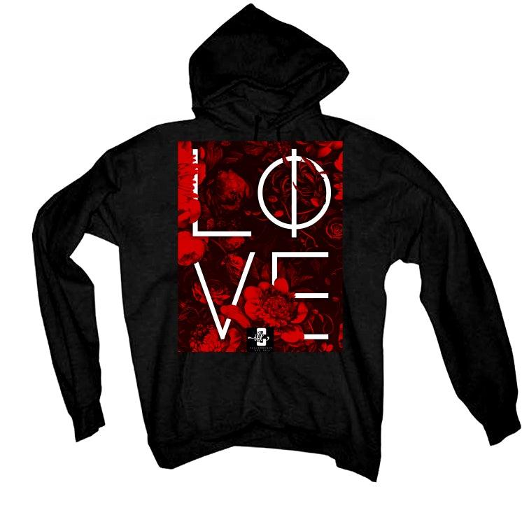 Air Jordan 4 “Red Thunder” Black T-Shirt (LOVE) - illCurrency Sneaker Matching Apparel