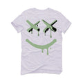 Air Jordan 4 Seafoam aka “Oil Green” - White T-Shirt (Happy Drip)