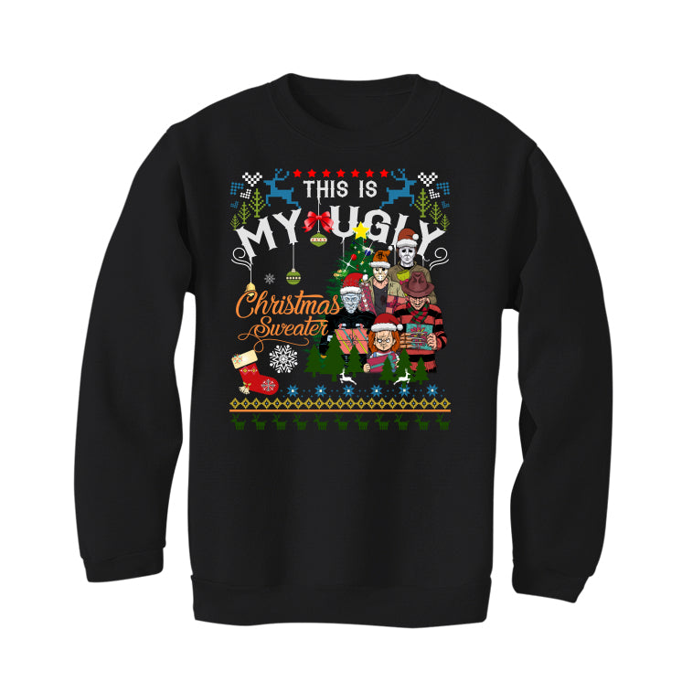 CHRISTMAS UGLY SWEATERS Black T-Shirt (This My Ugly Christmas Sweater)