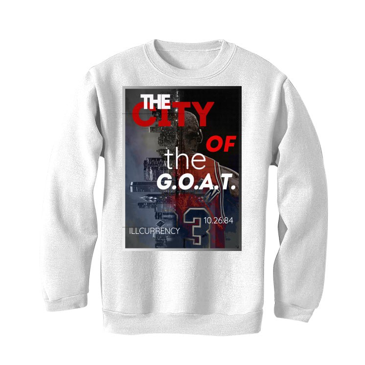 Air Jordan 3 “White Cement Reimagined” | illcurrency White T-Shirt (THE CITY OF THE GOAT)