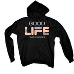 Air Jordan 1 mid arctic orange Black T-Shirt (Bad Choices) - illCurrency Sneaker Matching Apparel