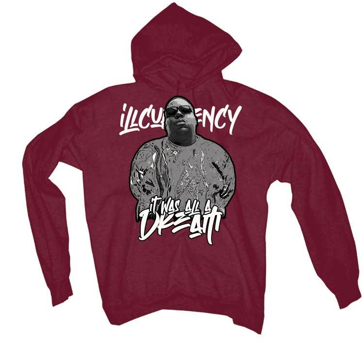 Air Jordan 1 High “Bordeaux” 2021 Maroon T-Shirt (Was all a dream) - illCurrency Sneaker Matching Apparel