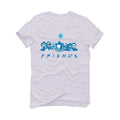 Nike Dunk Low "Dark Marina Blue" White T-Shirt (F R I E N D S) - illCurrency Sneaker Matching Apparel