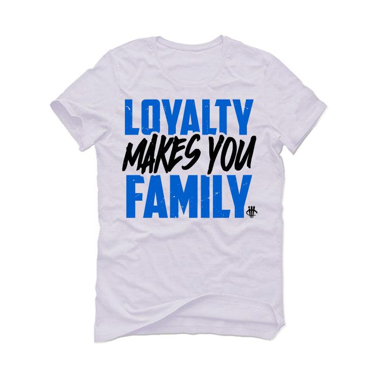 adidas Yeezy Boost 350 V2 “Dazzling Blue” White T-Shirt (LOYALTY) - illCurrency Sneaker Matching Apparel