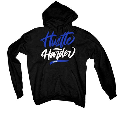 Air Jordan 1 Retro High OG “Game Royal” 2020 Black T-Shirt (Hustle Harder)